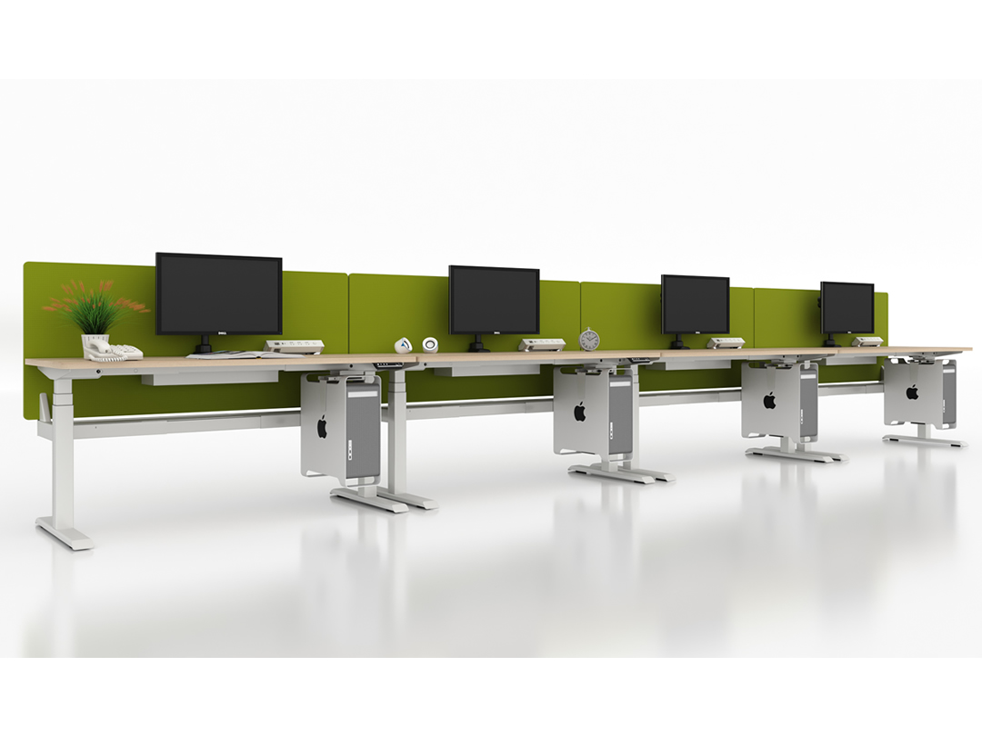 Height adjustable office desk