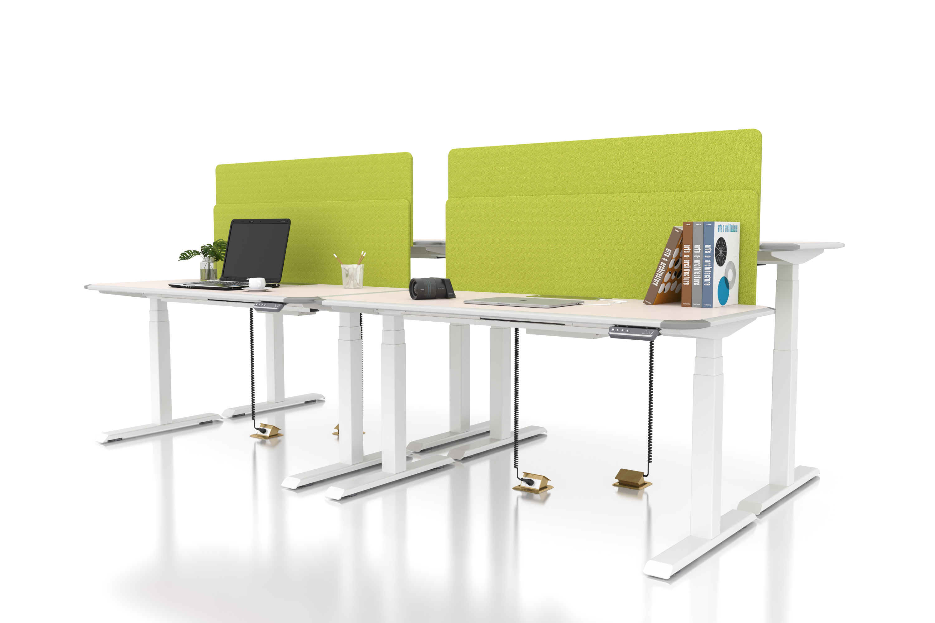 Modern Study Table Motor Height Adjustable Home Office Computer Desk