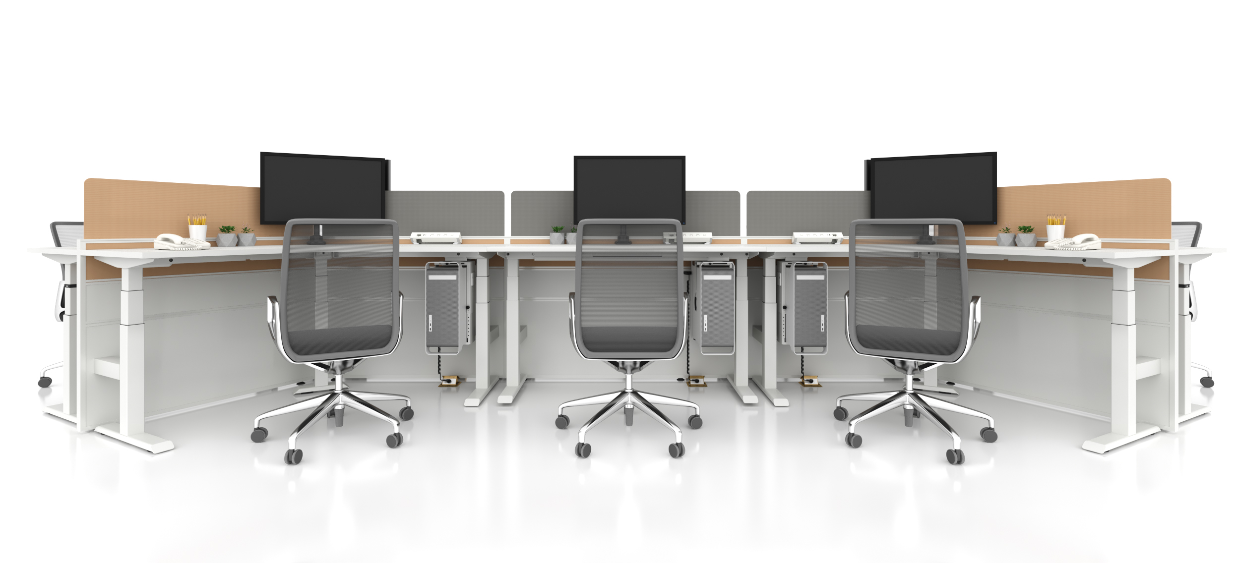 office furniture electric single motor height adjustable table workstation designer desk