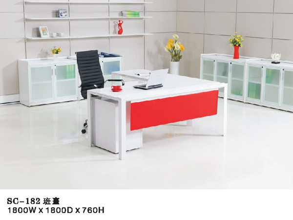 white executive desk EKL-182