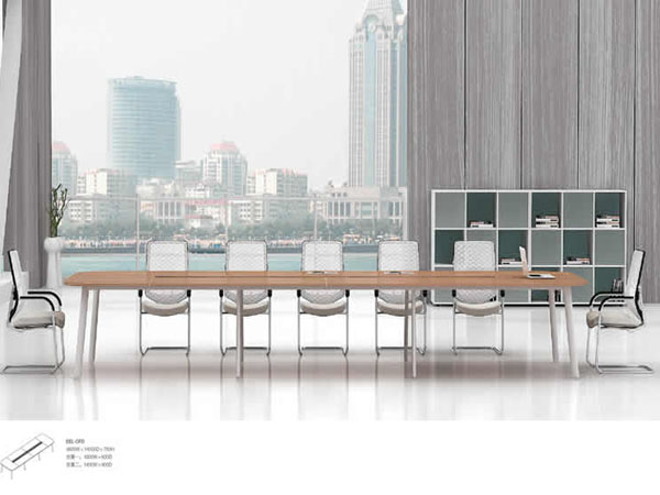 wooden meeting table chair set ag10