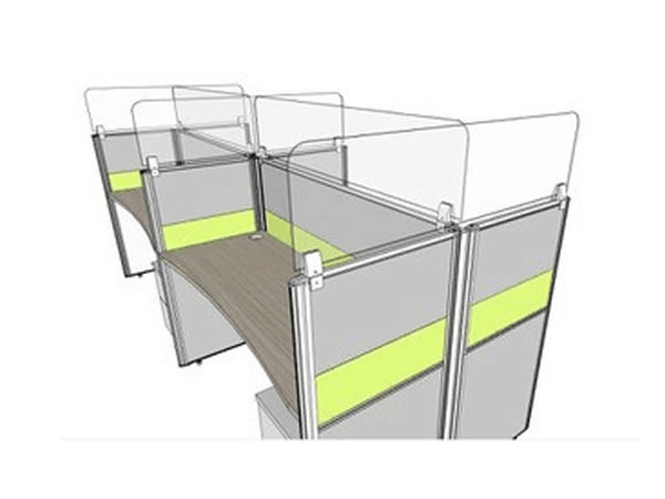 office workstation with cable management OP-5023