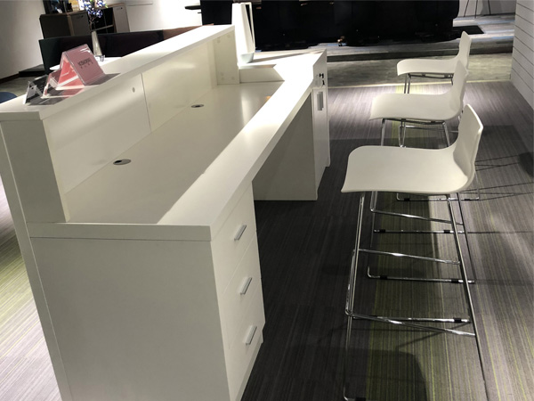 reception desk modern white RD-1052